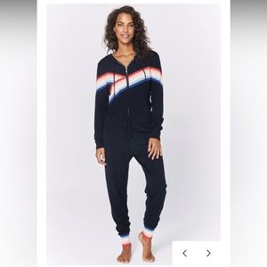 MADELEINE THOMPSON X SPIRITUAL GANGSTER Rainbow Hoody Jumpsuit